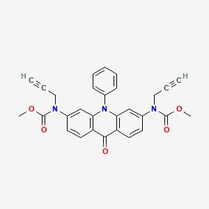 methyl N-[6-[methoxycarbonyl(prop-2-ynyl)amino]-9-oxo-10-phenylacridin-3-yl]-N-prop-2-ynylcarbamate