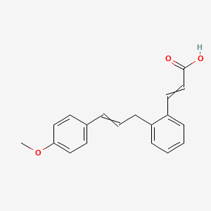 3-{2-[3-(4-Methoxyphenyl)prop-2-en-1-yl]phenyl}prop-2-enoic acid