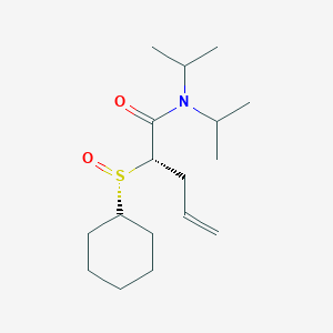 4-Pentenamide, 2-[(S)-cyclohexylsulfinyl]-N,N-bis(1-methylethyl)-, (2S)-