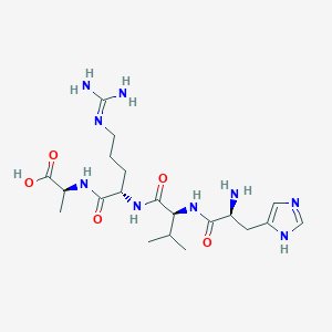 L-Histidyl-L-valyl-N~5~-(diaminomethylidene)-L-ornithyl-L-alanine