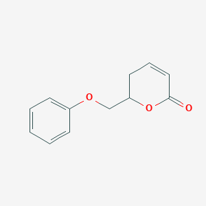 molecular formula C12H12O3 B1252525 6-(phenoxymethyl)-5,6-dihydro-2H-pyran-2-one 