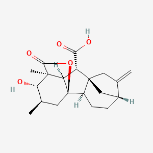 (1S,2S,3R,4aR,4bR,7R,9aR,10S,10aR)-2-hydroxy-1,3-dimethyl-8-methylidene-13-oxododecahydro-4a,1-(epoxymethano)-7,9a-methanobenzo[a]azulene-10-carboxylic acid