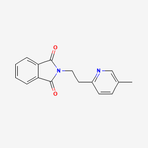 molecular formula C16H14N2O2 B12525304 2-[2-(5-Methylpyridin-2-yl)ethyl]-1H-isoindole-1,3(2H)-dione CAS No. 830348-33-9