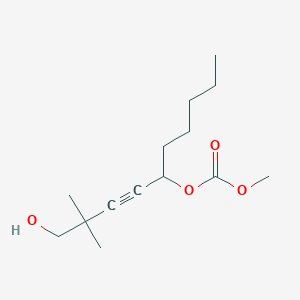 Carbonic acid, 1-(4-hydroxy-3,3-dimethyl-1-butynyl)hexyl methyl ester