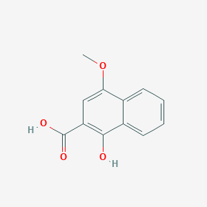 molecular formula C12H10O4 B1252535 1-Hydroxy-4-methoxynaphthalene-2-carboxylic acid CAS No. 108170-53-2