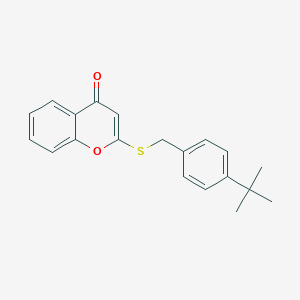 2-{[(4-tert-Butylphenyl)methyl]sulfanyl}-4H-1-benzopyran-4-one