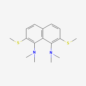 1,8-Naphthalenediamine, N,N,N',N'-tetramethyl-2,7-bis(methylthio)-