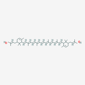 molecular formula C50H72O2 B1252539 (2R,6R,2'R,6'R)-decaprenoxanthin 