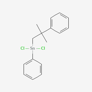 Dichloro(2-methyl-2-phenylpropyl)phenylstannane