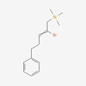 (2-Bromo-5-phenylpent-2-en-1-yl)(trimethyl)silane