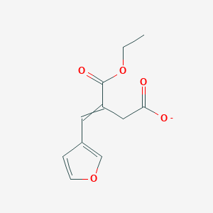 3-(Ethoxycarbonyl)-4-(furan-3-yl)but-3-enoate