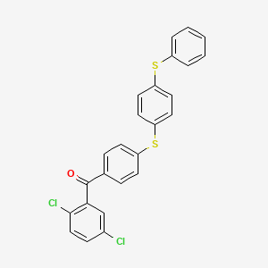 (2,5-Dichlorophenyl)(4-{[4-(phenylsulfanyl)phenyl]sulfanyl}phenyl)methanone