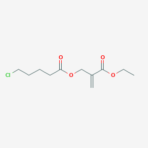 molecular formula C11H17ClO4 B12525430 2-(Ethoxycarbonyl)prop-2-en-1-yl 5-chloropentanoate CAS No. 863226-15-7