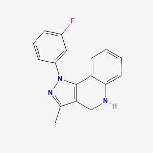 1-(3-Fluorophenyl)-3-methyl-2,4-dihydro-1H-pyrazolo[4,3-c]quinoline