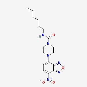 N-Hexyl-4-(7-nitro-2,1,3-benzoxadiazol-4-YL)piperazine-1-carboxamide