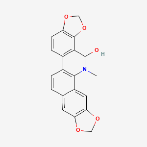 molecular formula C20H15NO5 B1252550 Sanguinarine pseudobase 