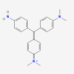 molecular formula C23H26N3+ B1252552 Methyl violet 2B(1+) 