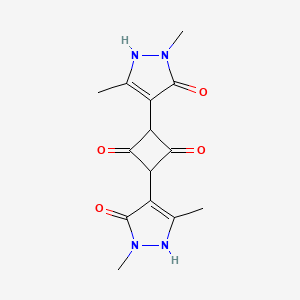 2,4-Bis(2,5-dimethyl-3-oxo-2,3-dihydro-1H-pyrazol-4-yl)cyclobutane-1,3-dione