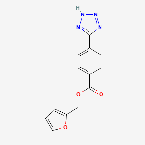 (Furan-2-yl)methyl 4-(2H-tetrazol-5-yl)benzoate