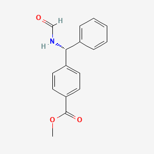 Benzoic acid, 4-[(R)-(formylamino)phenylmethyl]-, methyl ester