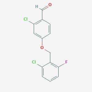 2-Chloro-4-[(2-chloro-6-fluorophenyl)methoxy]benzaldehyde