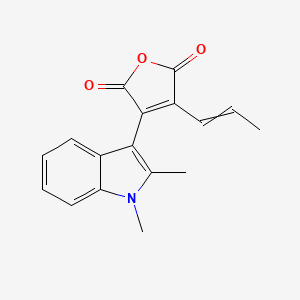 3-(1,2-Dimethyl-1H-indol-3-yl)-4-(prop-1-en-1-yl)furan-2,5-dione