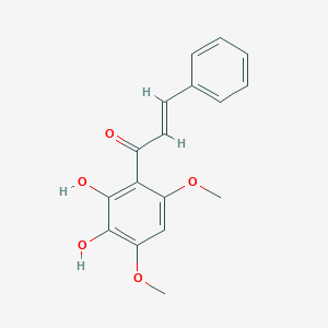 molecular formula C17H16O5 B1252568 2',3'-Dihydroxy-4',6'-dimethoxychalcone 