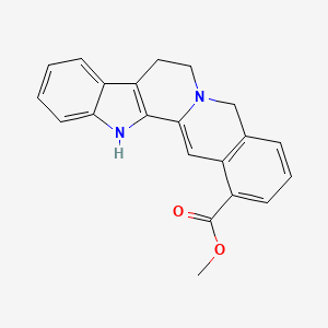 molecular formula C21H18N2O2 B1252581 Gambirtannine 