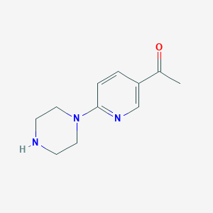 1-[6-(Piperazin-1-yl)pyridin-3-yl]ethan-1-one