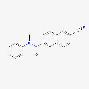 2-Naphthalenecarboxamide, 6-cyano-N-methyl-N-phenyl-