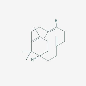 molecular formula C20H32 B1252605 (1R,7E,11Z)-(-)-verticilla-4(20),7,11-triene 