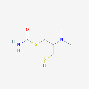 S-[2-(Dimethylamino)-3-sulfanylpropyl] carbamothioate