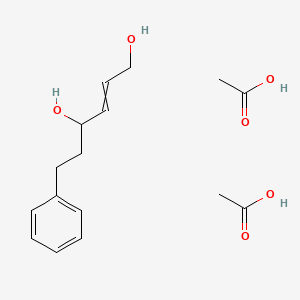 Acetic acid--6-phenylhex-2-ene-1,4-diol (2/1)