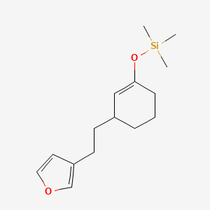 ({3-[2-(Furan-3-yl)ethyl]cyclohex-1-en-1-yl}oxy)(trimethyl)silane