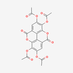 molecular formula C22H14O12 B1252612 Ellagic acid tetraacetate CAS No. 4274-26-4