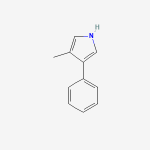 molecular formula C11H11N B1252617 3-Methyl-4-phenyl-1H-pyrrole 