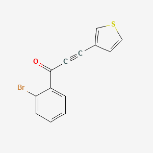 1-(2-Bromophenyl)-3-(thiophen-3-yl)prop-2-yn-1-one