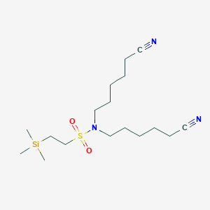 N,N-Bis(5-cyanopentyl)-2-(trimethylsilyl)ethane-1-sulfonamide