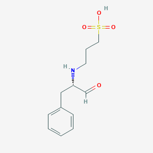 3-{[(2S)-1-Oxo-3-phenylpropan-2-YL]amino}propane-1-sulfonic acid