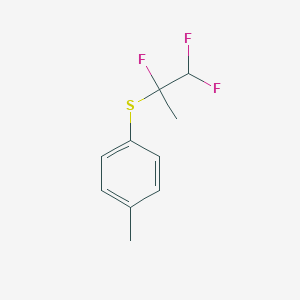 1-Methyl-4-[(1,1,2-trifluoropropan-2-yl)sulfanyl]benzene