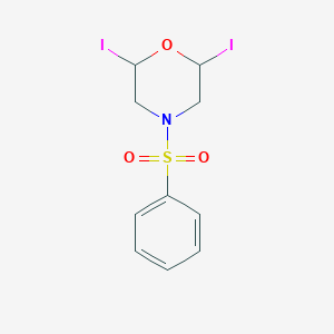 4-(Benzenesulfonyl)-2,6-diiodomorpholine