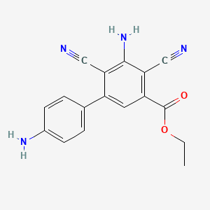 5-(4-Aminophenyl)3-amino-2,4-dicyanobenzoic acid ethyl ester