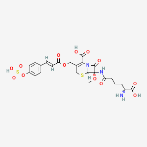 molecular formula C24H27N3O13S2 B1252663 Oganomycin A 