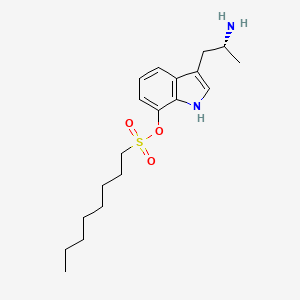 3-[(2R)-2-Aminopropyl]-1H-indol-7-YL octane-1-sulfonate