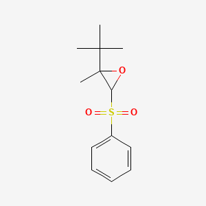 3-(Benzenesulfonyl)-2-tert-butyl-2-methyloxirane