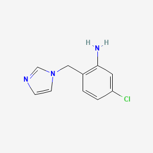 5-Chloro-2-[(1H-imidazol-1-yl)methyl]aniline