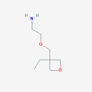 2-[(3-Ethyloxetan-3-yl)methoxy]ethan-1-amine