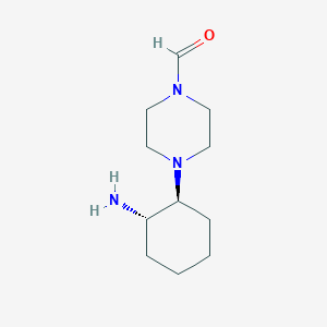 1-Piperazinecarboxaldehyde, 4-[(1S,2S)-2-aminocyclohexyl]-