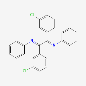 Benzenamine, N,N'-[1,2-bis(3-chlorophenyl)-1,2-ethanediylidene]bis-