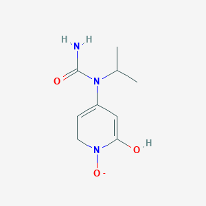 molecular formula C9H14N3O3- B12526790 1-(6-hydroxy-1-oxido-2H-pyridin-4-yl)-1-propan-2-ylurea 